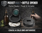 Celestial Scorpio Moon Circle Snus Storage Case Bottle Opener