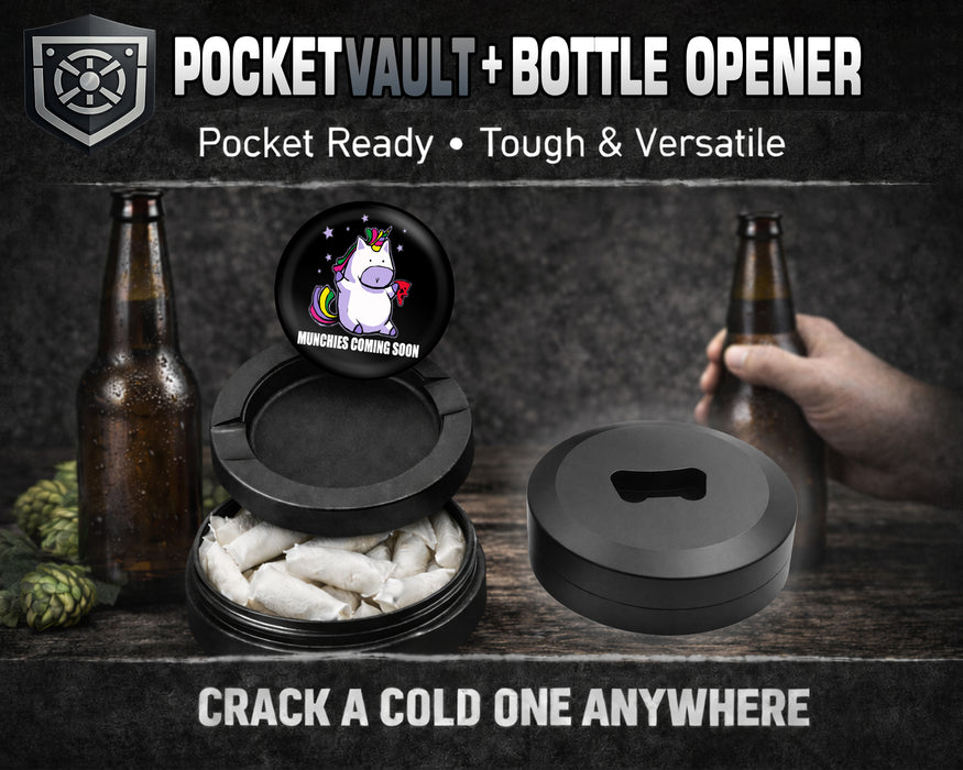 Unicorn Munchies Coming Soon Snus Storage Case Bottle Opener