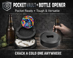 Trippy Raven Snus Storage Case Bottle Opener