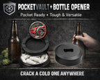 Racing Stripes Snus Storage Case Bottle Opener