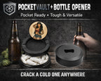 Pin-Up Girl with Tattoos Classic Rockabilly Style Snus Storage Case Bottle Opener