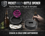 Gothic Moth Magic Mandala Snus Storage Case Bottle Opener