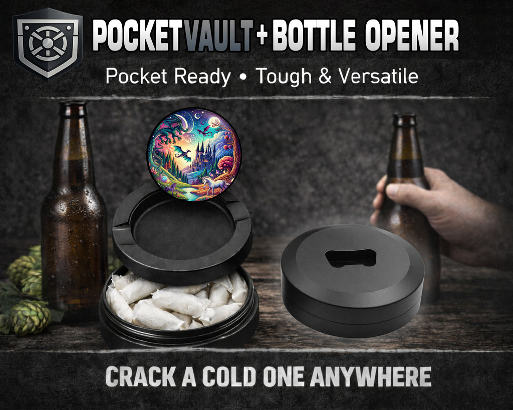 Dragon Mythical Fantasy Snus Storage Case Bottle Opener