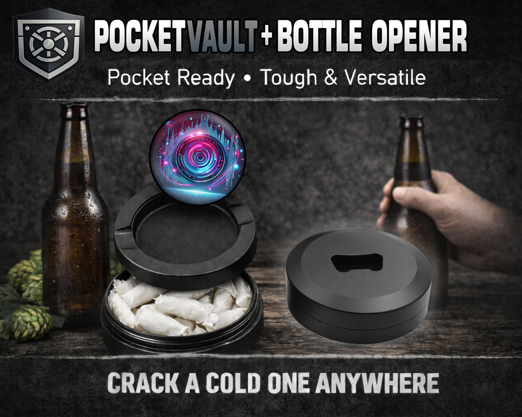 Neon Lights Snus Storage Case Bottle Opener