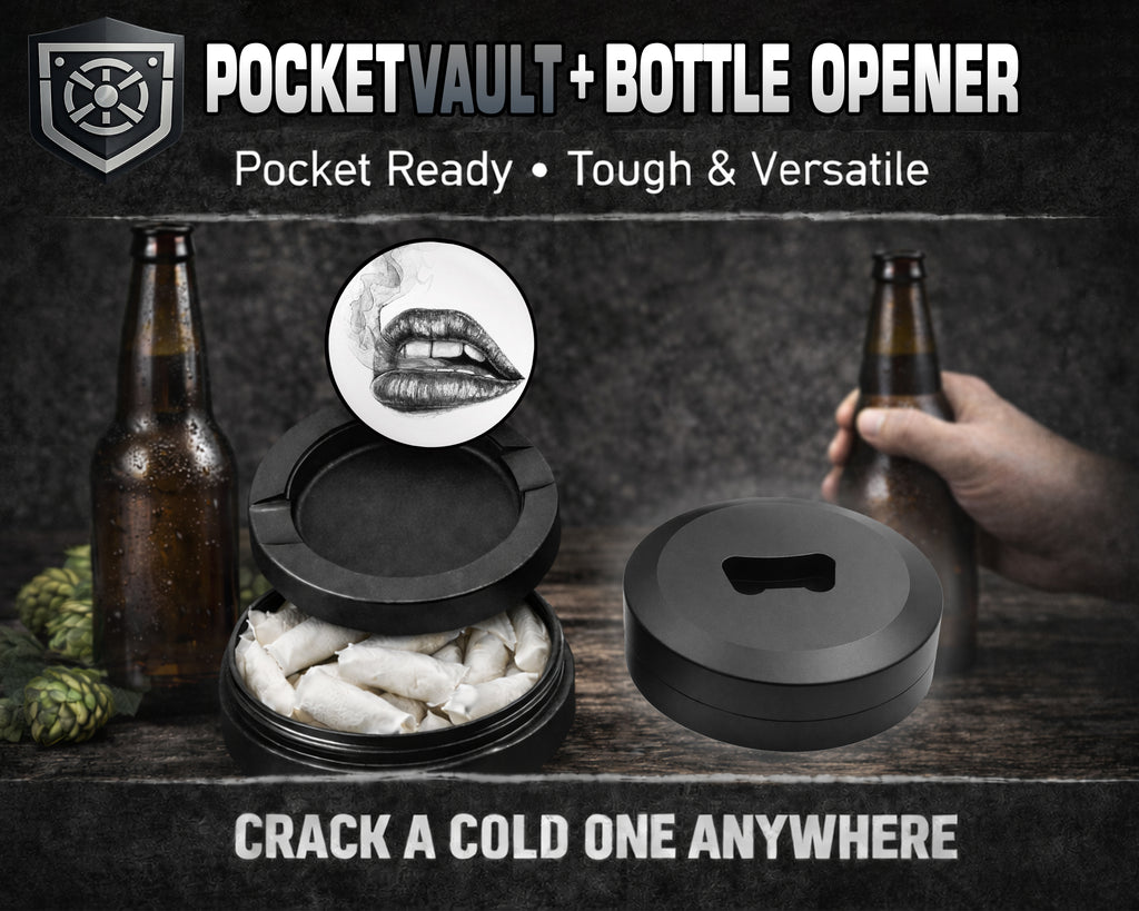 Lips Pencil Drawing Snus Storage Case Bottle Opener