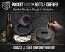 Purple Crescent Moon and Stars Snus Storage Case Bottle Opener