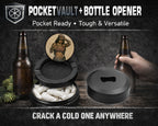Tough Tattooed Woman with Bandana Pin-Up Vibes Snus Storage Case Bottle Opener