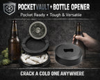 Triple Moon Rose Sigil Snus Storage Case Bottle Opener