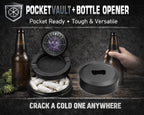 Mystic Pisces Moon Mandala Snus Storage Case Bottle Opener