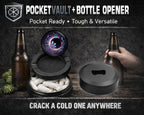 Floral Crescent Crystal Garden Snus Storage Case Bottle Opener