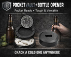 Norse Ravens Snus Holder, Huginn, Muninn, and Jack Snus Storage Case Bottle Opener