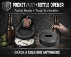 Colorful Sea Turtle Mandala Snus Storage Case Bottle Opener