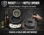 Biker Skull Snus Storage Case Bottle Opener