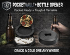 Skull with Red Roses Tattoo Flash Style Snus Storage Case Bottle Opener