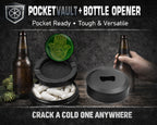 Golden Hamsa Hand Snus Storage Case Bottle Opener