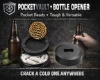 Leopard Print Snus Storage Case Bottle Opener