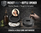 Romantic Retro Rose Beauty Snus Storage Case Bottle Opener