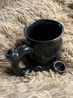 Sip N' Sesh Ceramic Mug and Pipe | Pipe Mug For Coffee, Tea and Dry Herb