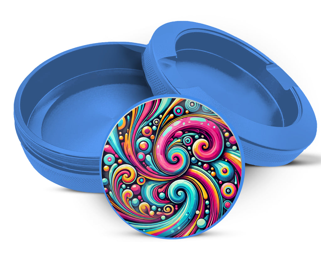 Psychedelic, Vibrant Snus Storage Case Blue