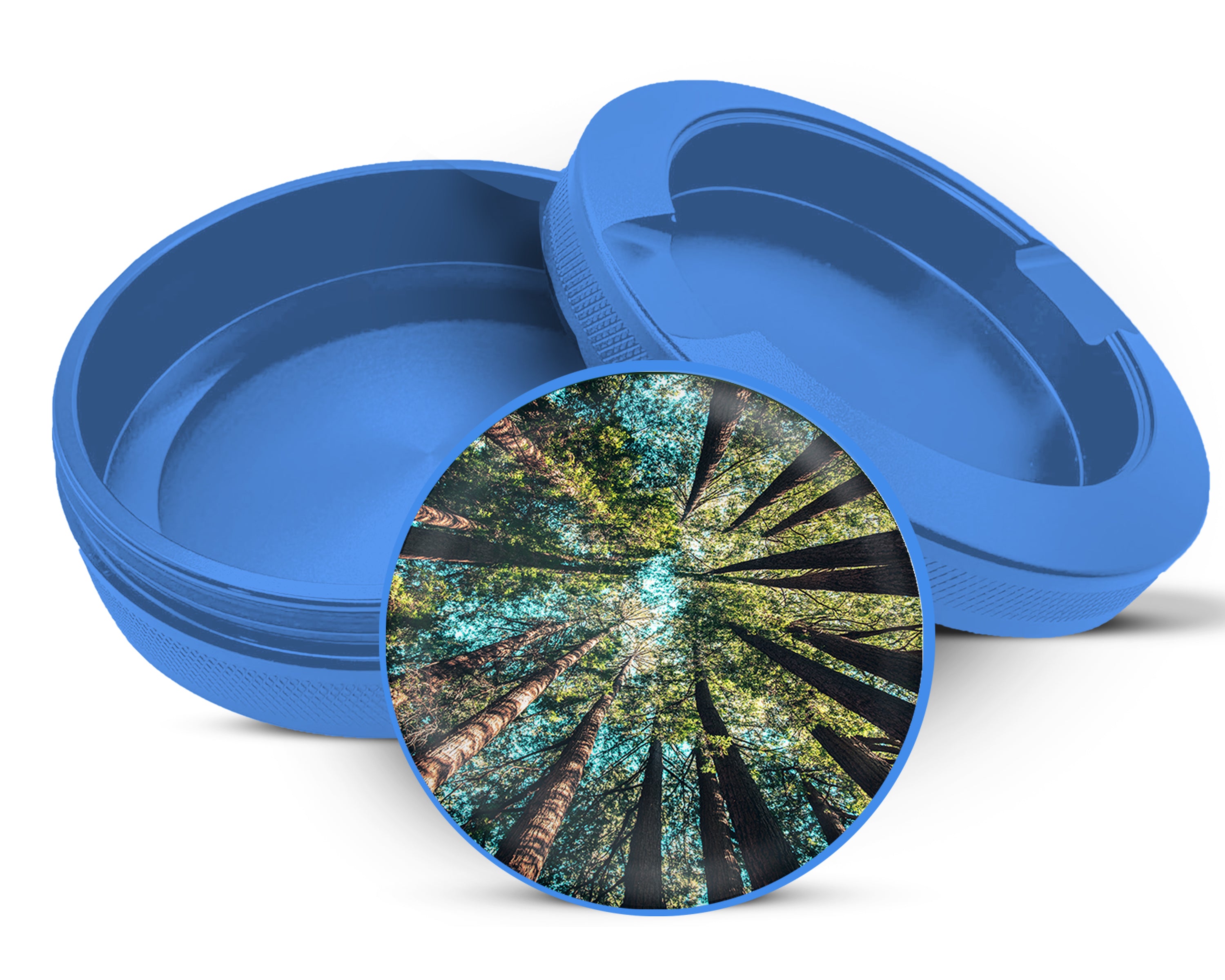 Trees Forest Snus Storage Case Blue