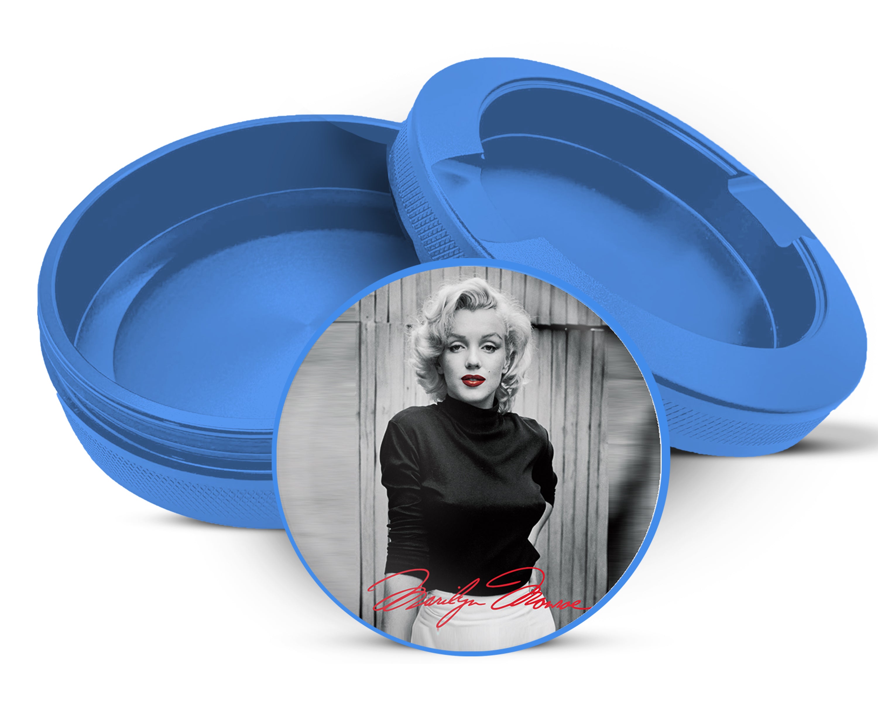 Marilyn Monroe Signature Snus Storage Case Blue