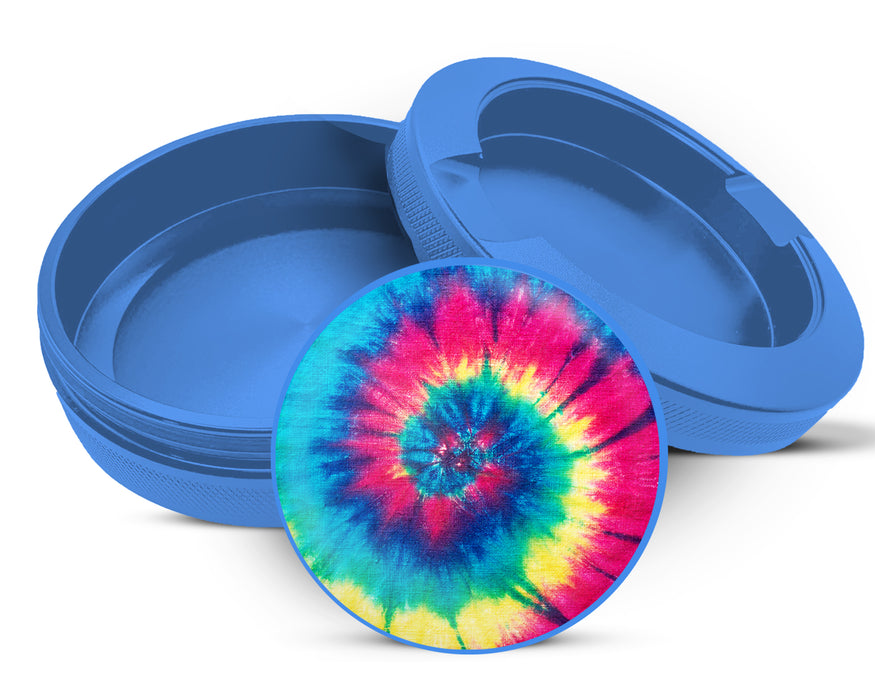 Peace, Love and Tie Dye Snus Storage Case Blue