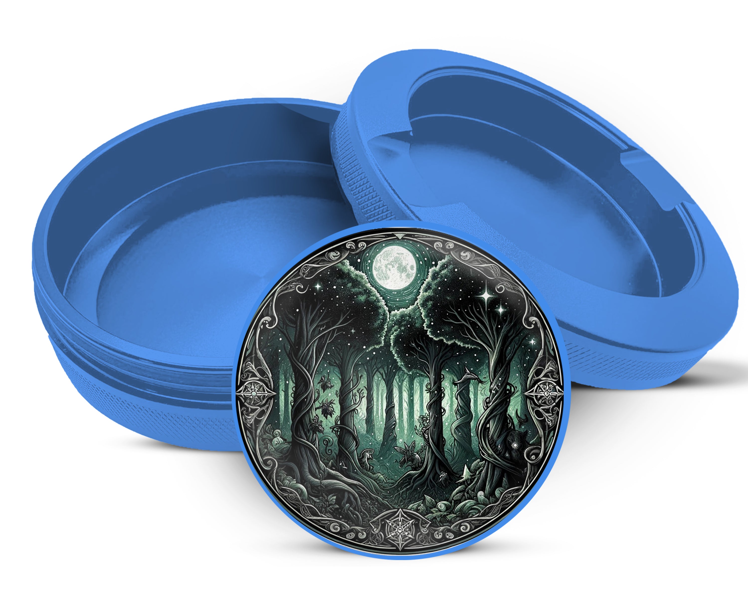 Enchanting Forest Snus Storage Case Blue