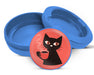 Retro Cat Minimalist Snus Storage Case Blue