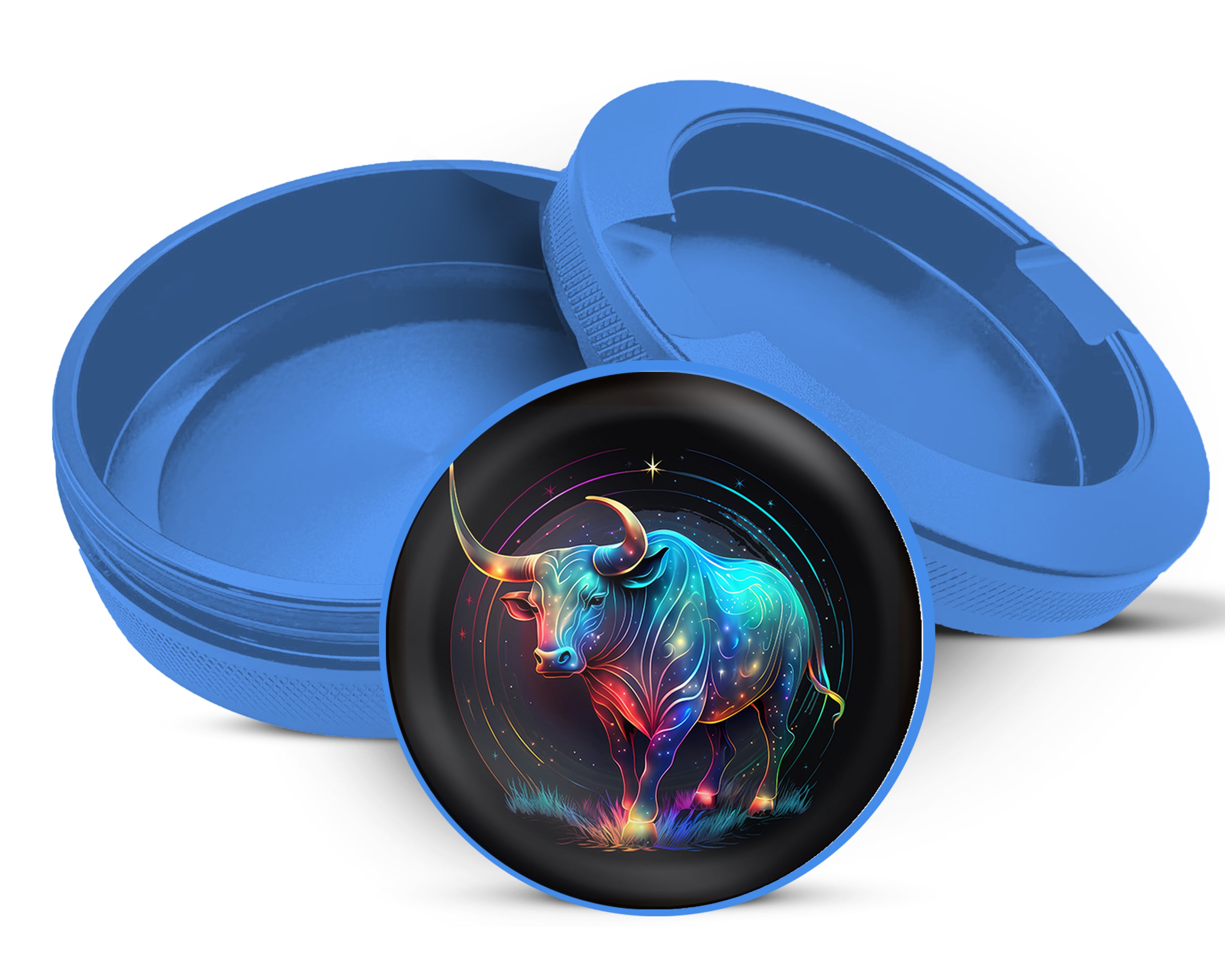 Taurus Zodiac Astrology Snus Storage Case Blue