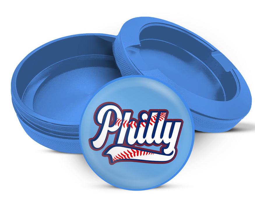 Philly Baseball Stitching Snus Storage Case Blue