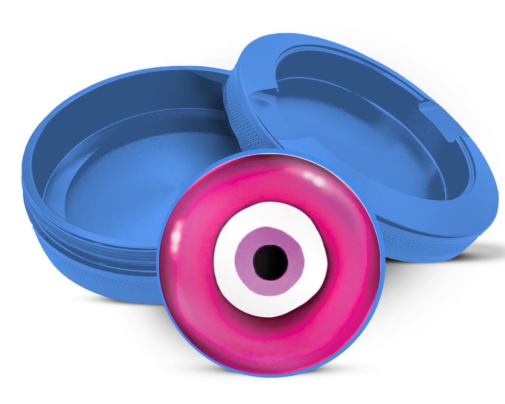 Pink Evil Eye Nazar Amulet Snus Storage Case Blue