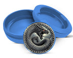 World Serpent Jormungandr Snus Storage Case Blue