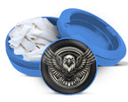 Soaring Bald Eagle Snus Storage Case Blue