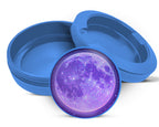 Purple Galaxy Moon with Starscape Snus Storage Case Blue