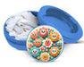 Happy Flower Power Snus Storage Case Blue