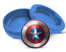 Captain Shield Superhero Comic Art Emblem Snus Storage Case Blue