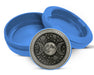 Triple Moon Rose Sigil Snus Storage Case Blue