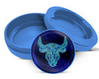Taurus Zodiac Grinder Snus Storage Case Blue