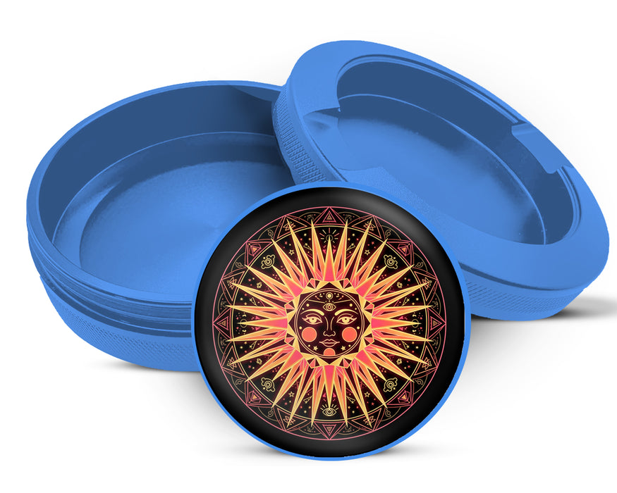 Celestial Third Eye Sun Snus Storage Case Blue