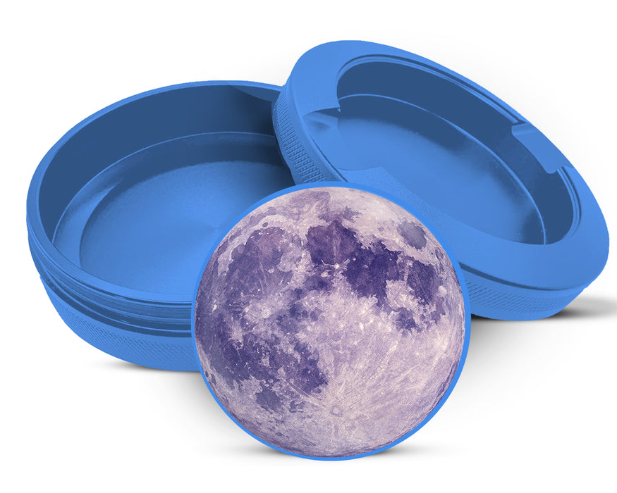 Purple Full Moon Aesthetic Celestial Art Snus Storage Case Blue