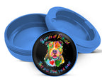 Beware Of Pitbulls They Will Steal Your Heart Snus Storage Case Blue
