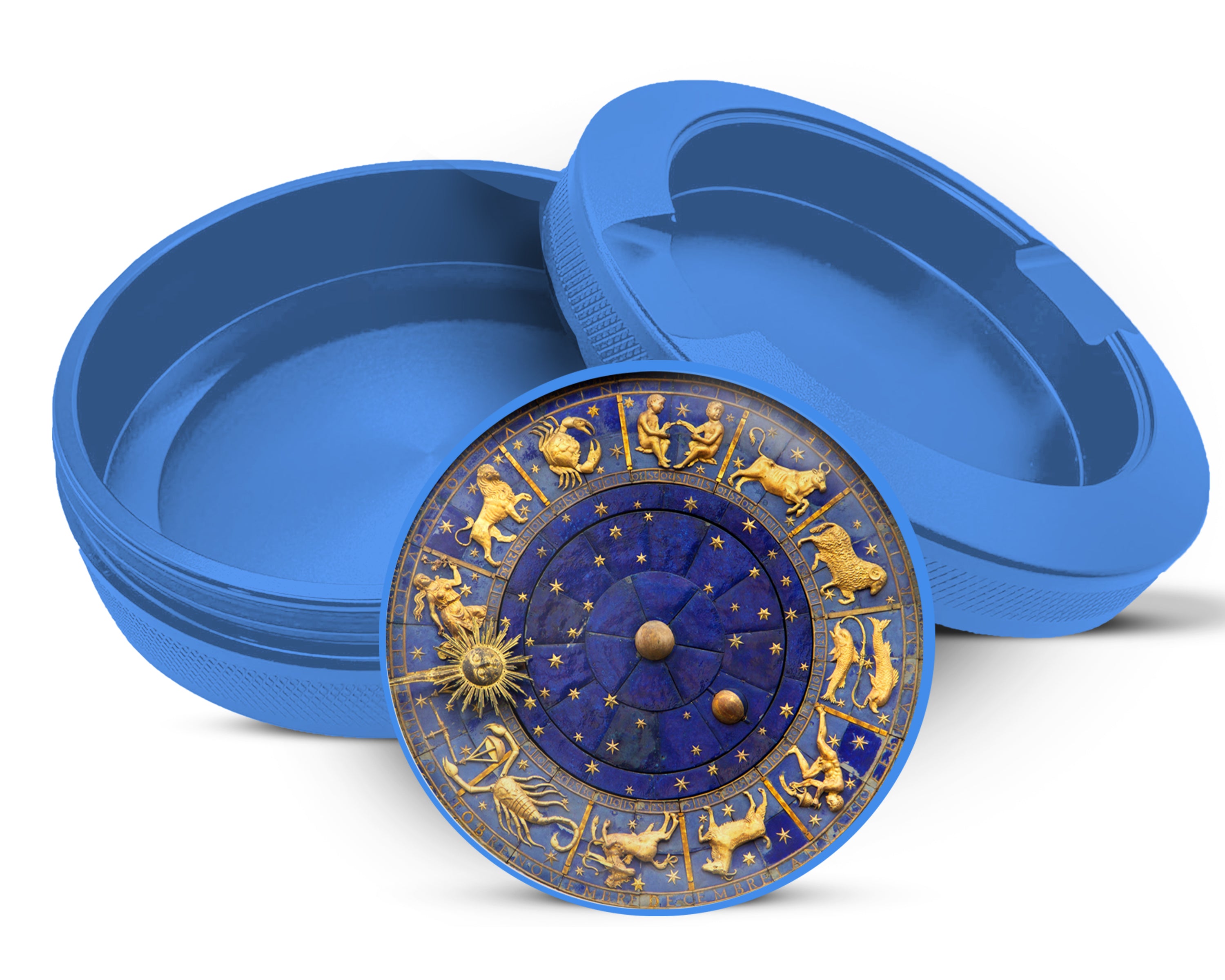 Zodiac Astrology, Signs Of The Zodiac Snus Storage Case Blue