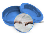Sistine Chapel, Hand of God,Michaelangelo Snus Storage Case Blue