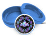 Crystal Rose Moon Trinity Zyn Storage Case Blue