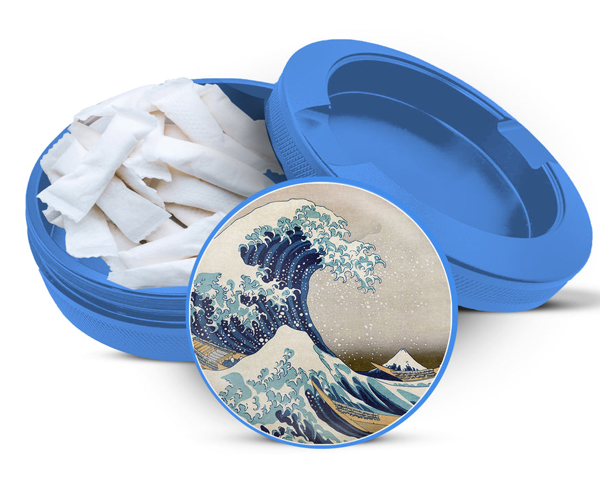 Great Wave of Kanagawa Snus Storage Case Blue
