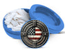 American Flag Snus Storage Case Blue