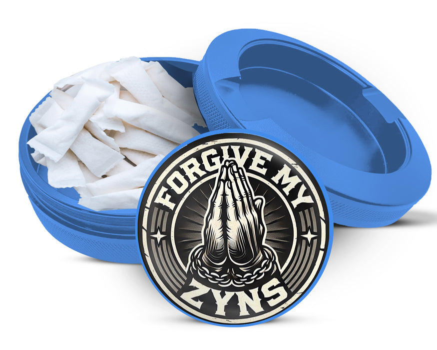 Forgive Me For My Sins Zyn Storage Case Blue