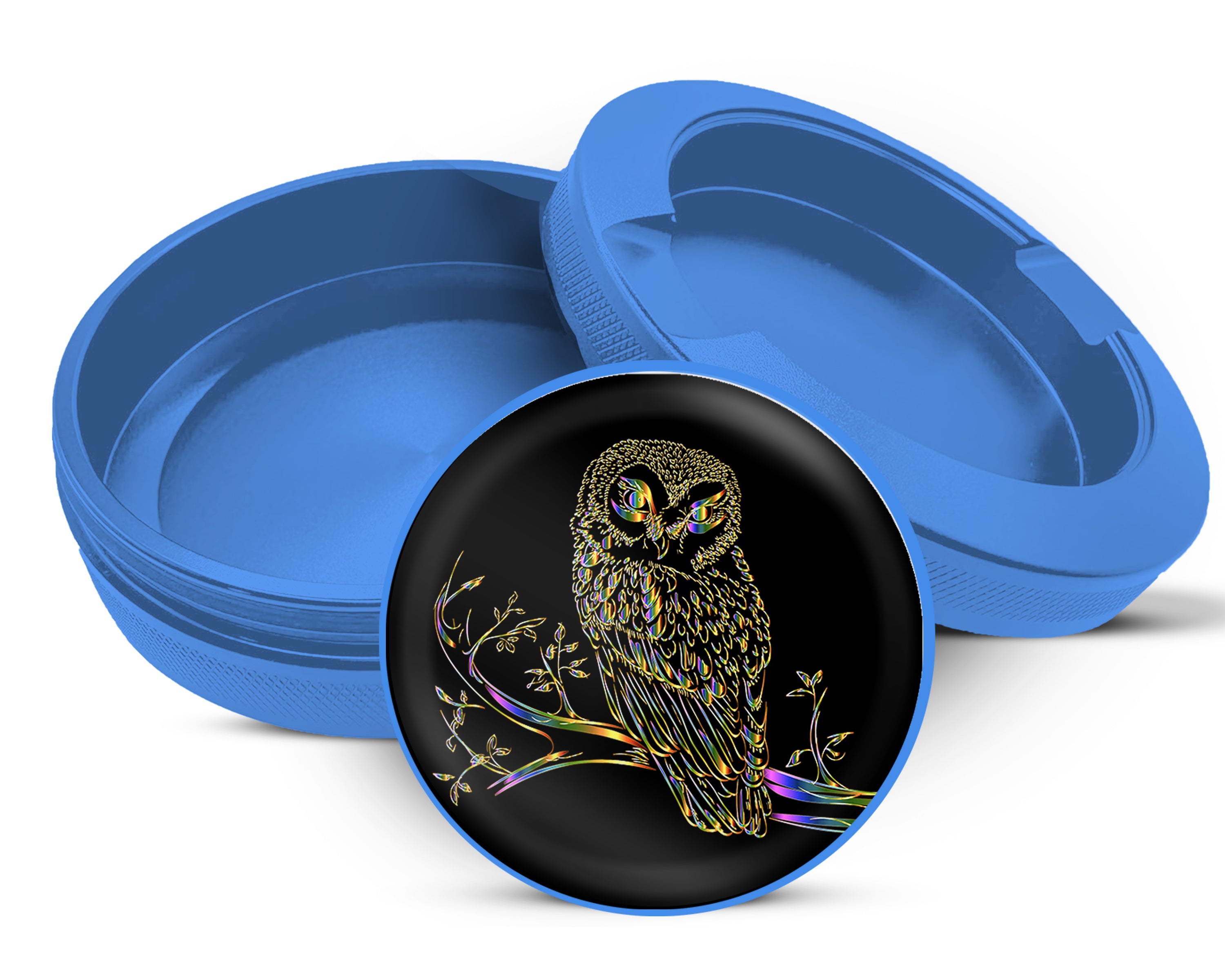 Owl Grinder Snus Storage Case Blue