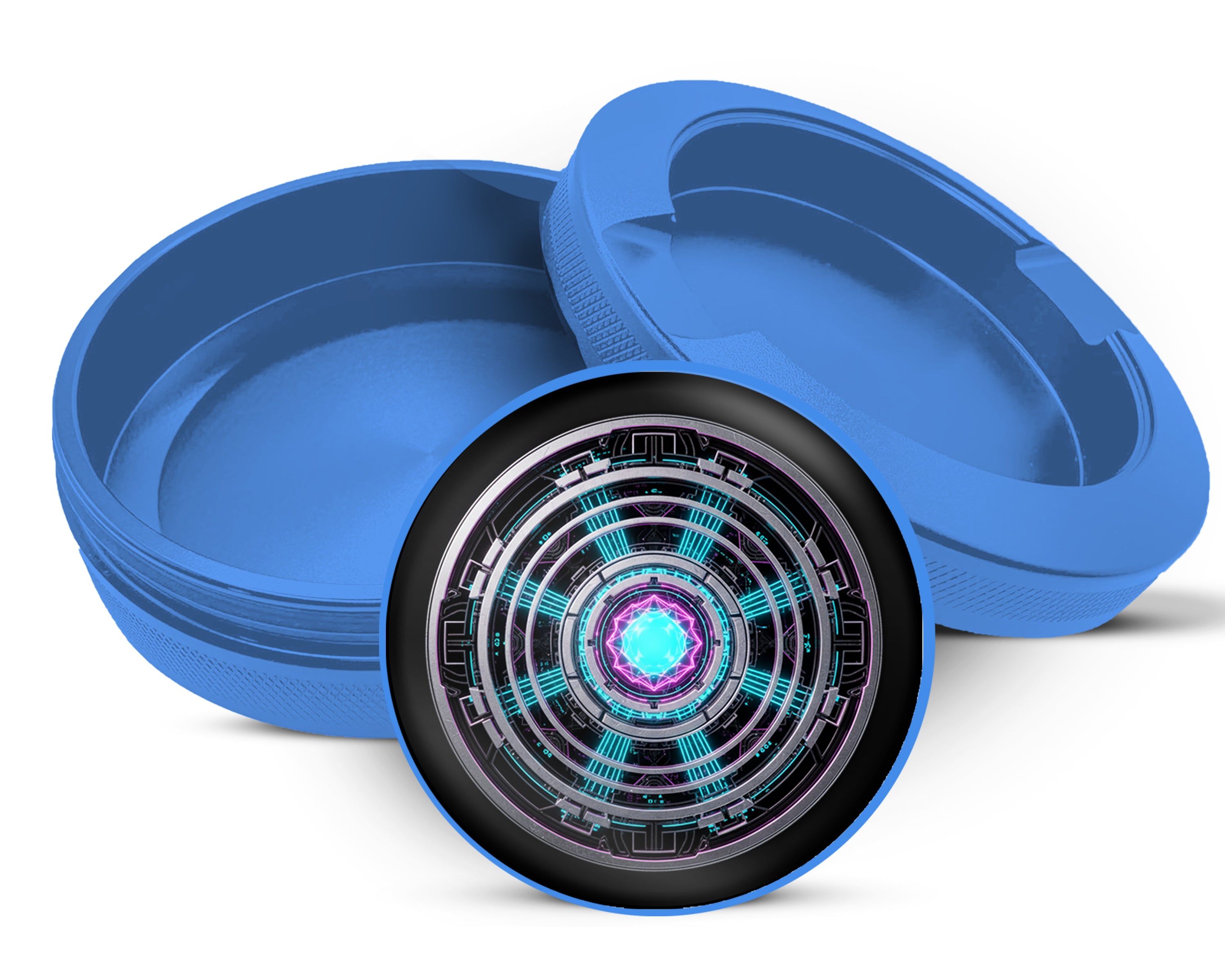 Mushroom Cottage Goblincore Snus Storage Case Blue