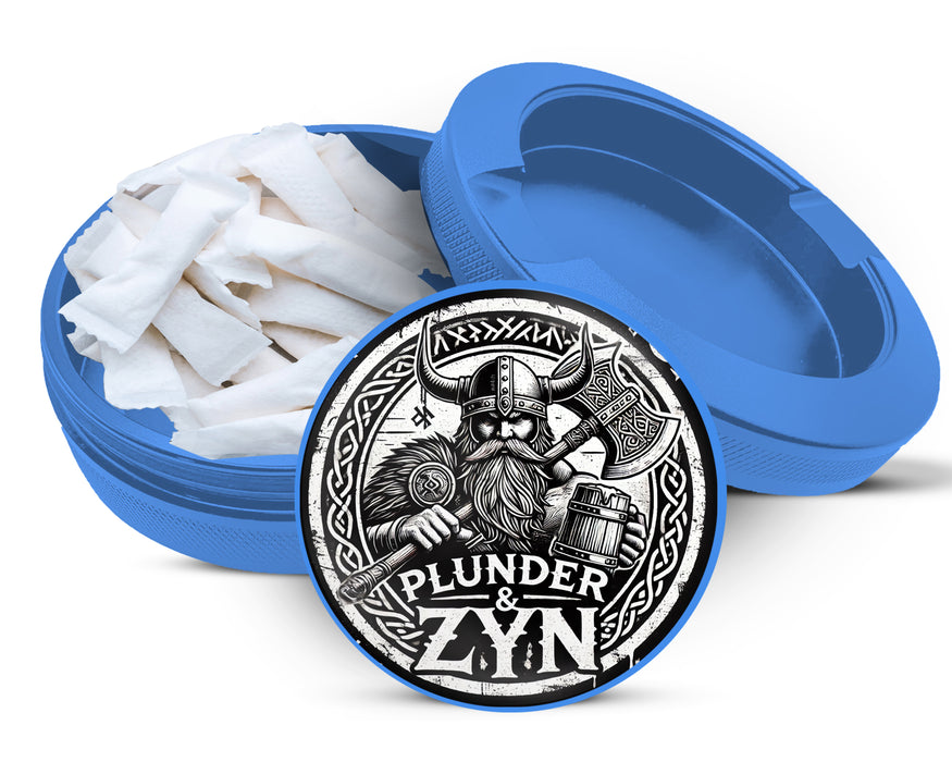 Viking Warrior Plunder and Snus Zyn Storage Case Blue
